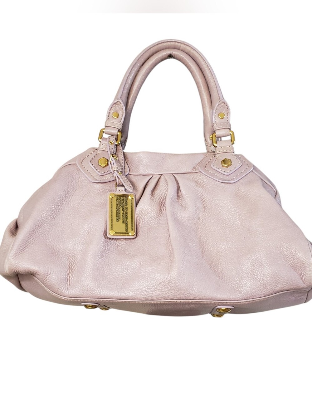 Marc by Marc Jacobs Blush Pink Leather Shoulder Bag with Gold Hardware - Picture 6 of 6